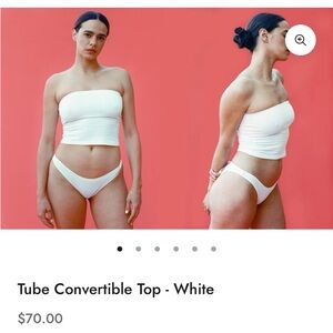 Tube Convertible Top - White